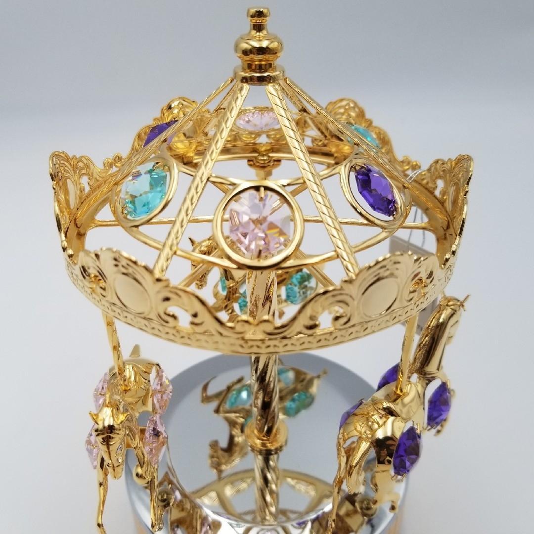 新品未使用 SWAROVSKI スペクトラ オルゴール メリーゴーランド