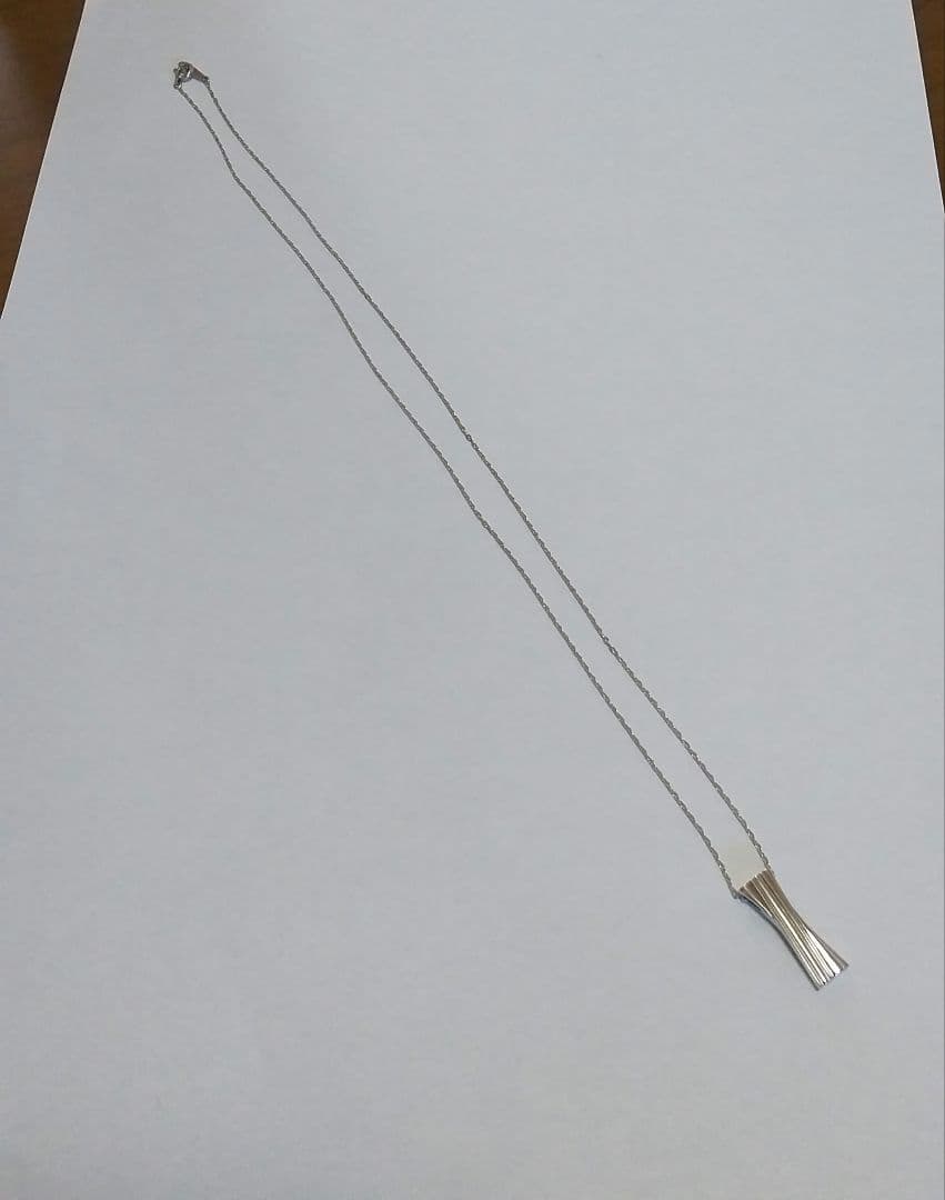 K10ホワイトゴールドペンダントネックレス