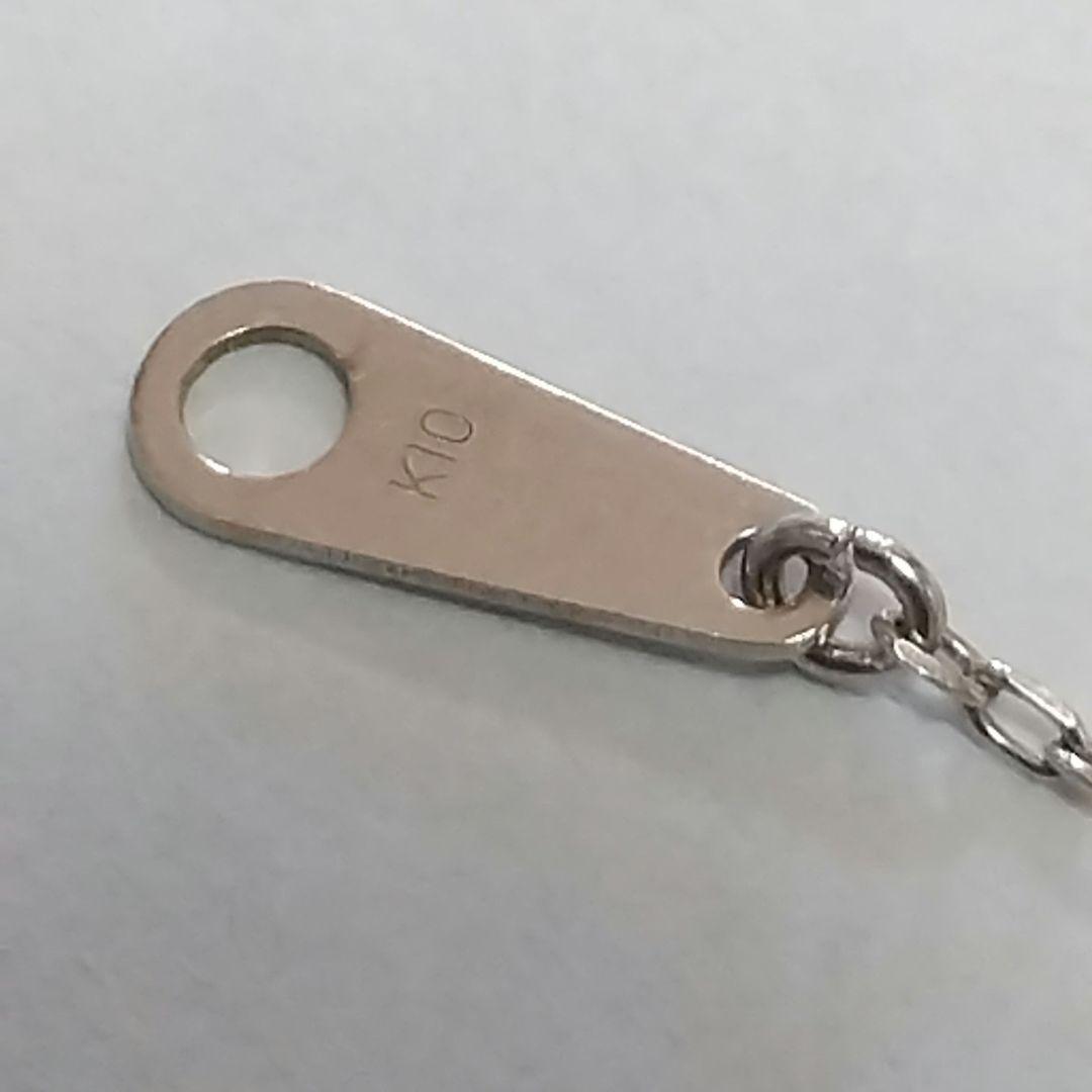 K10ホワイトゴールドペンダントネックレス