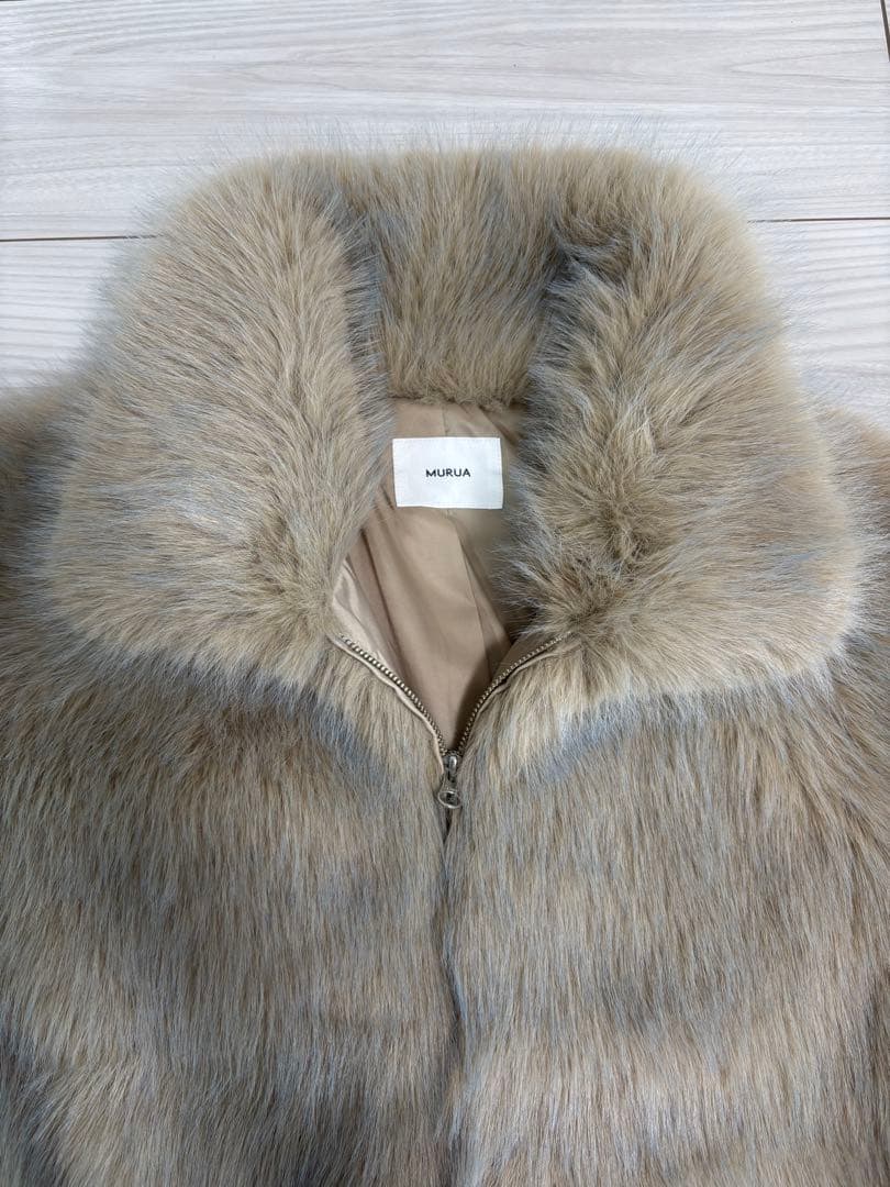 MURUA MIX フェイクファーブルゾン