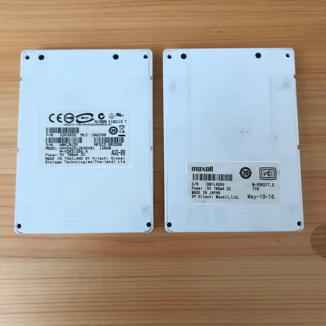 iVDR 1.0TB,120GB 2個セット