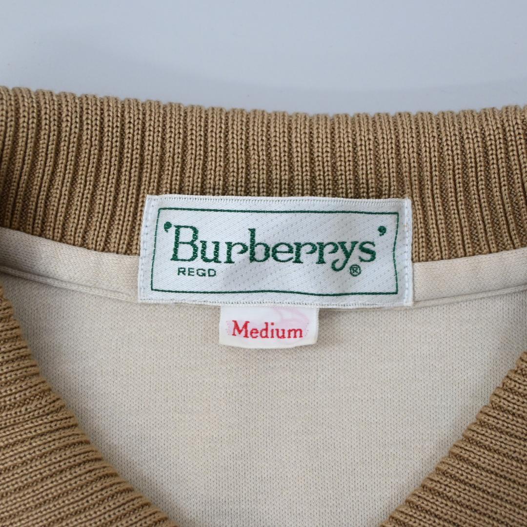■ 46474★年 バーバリーズ ポロシャツ ノバチェック M カットソー