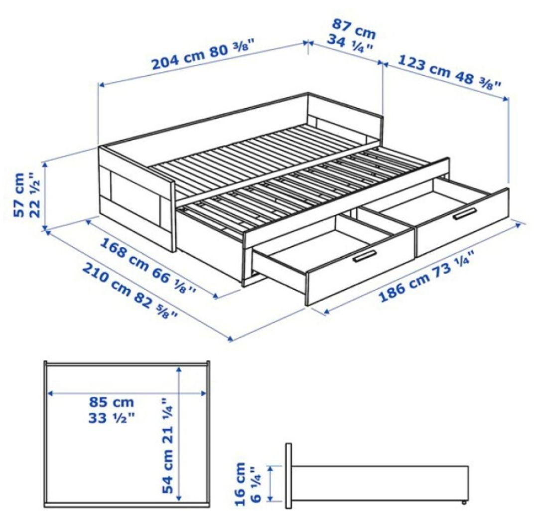 ベッドフレーム IKEA BRIMNES