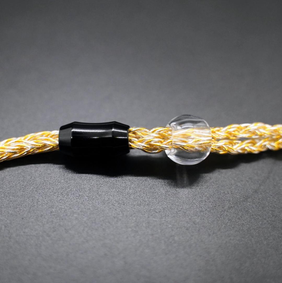 超希少!16芯 金銀線撚り合わせリケーブル膨張MMCX/4.4mmバランス接続