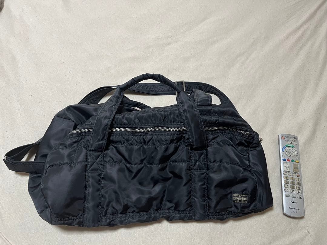 PORTER ポーター タンカー ボストンバッグ ドラム型 2WAY ブラック