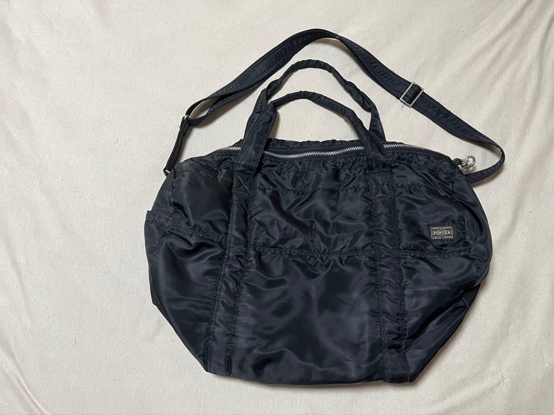 PORTER ポーター タンカー ボストンバッグ ドラム型 2WAY ブラック