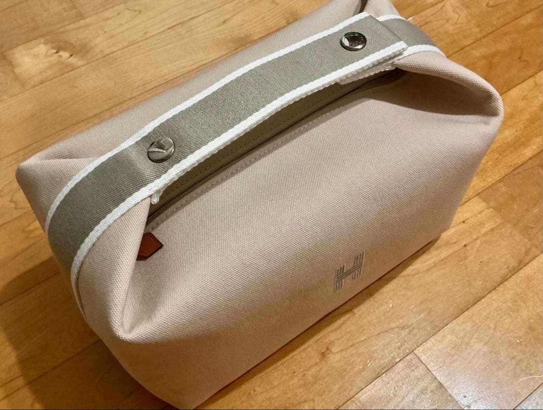 HERMES バッグ ブリッドアブラック ポーチ キャンバス