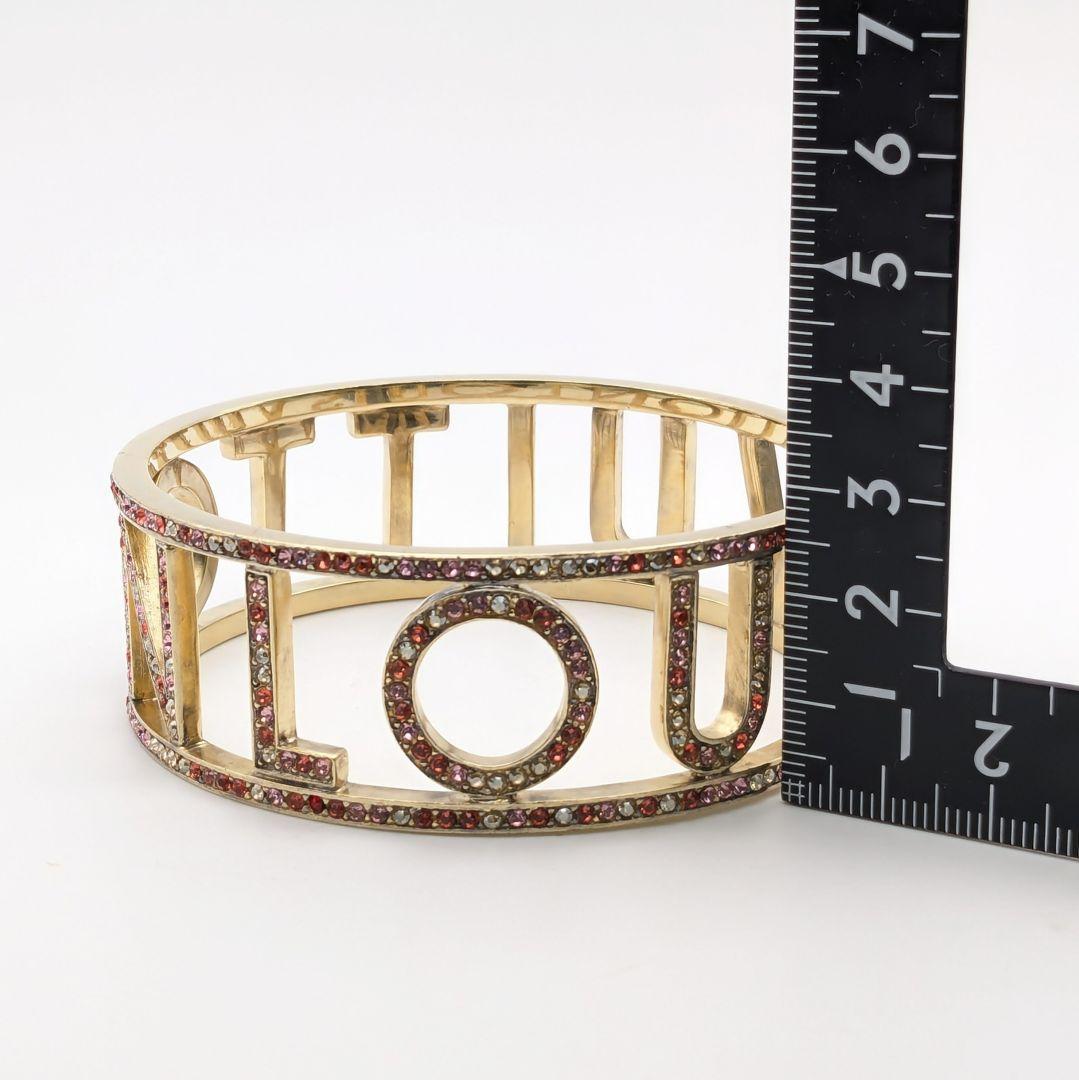 希少 ルイヴィトン ブラスレ ミルエウンヌ ラインストーン バングル 箱付