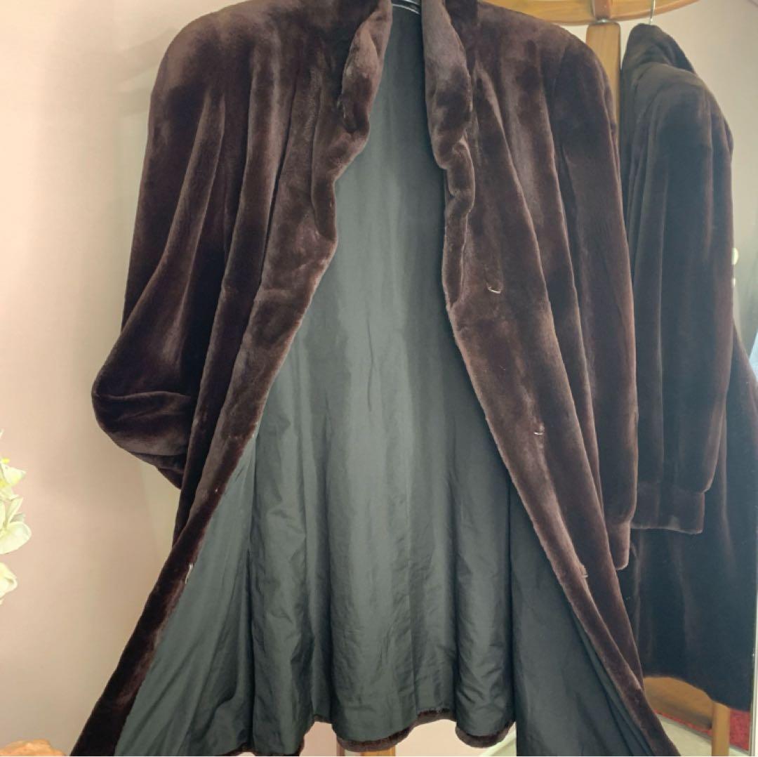 最終　プライス❣️シェアード　ミンク　ダークブラウン コート《貂皮 毛皮 大衣》