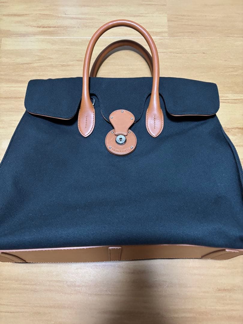 Ralph Lauren ビジネスバッグ 黒 キャンバス