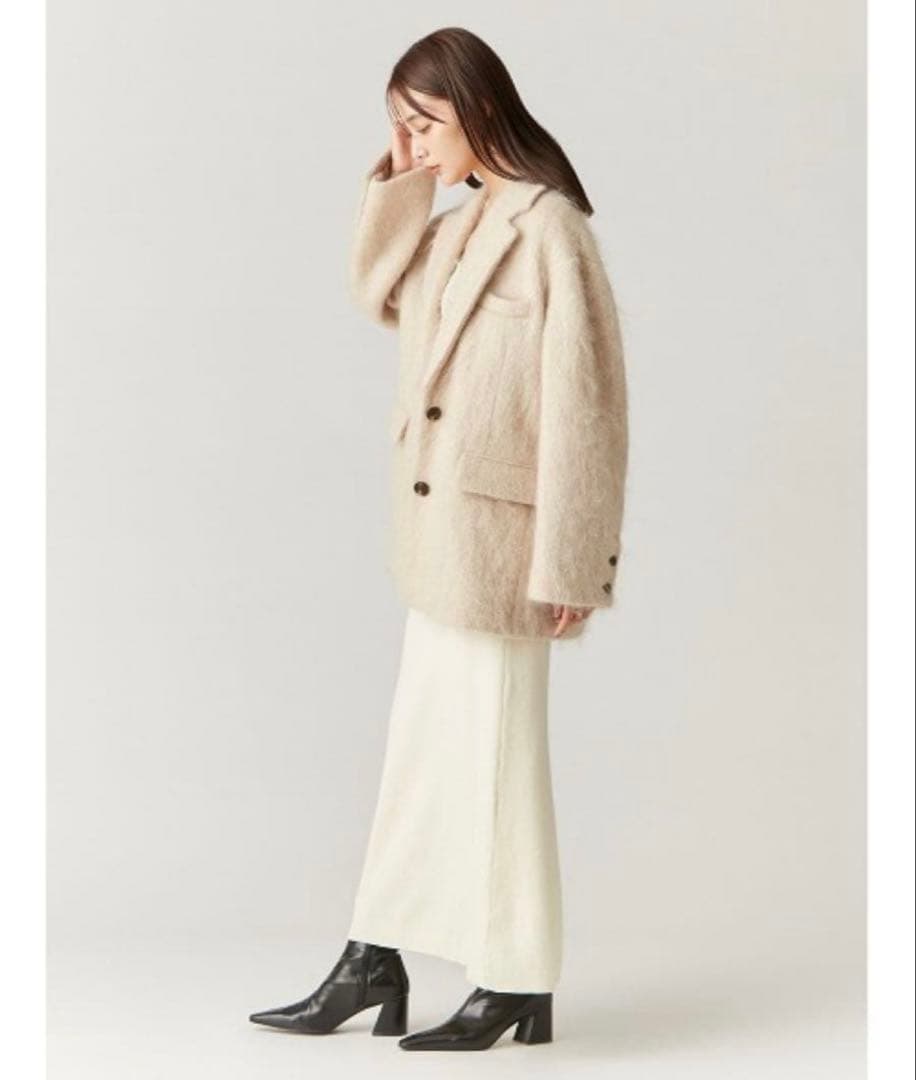 FRAY I.D テーラードオーバージャケットコート S シャギーコート