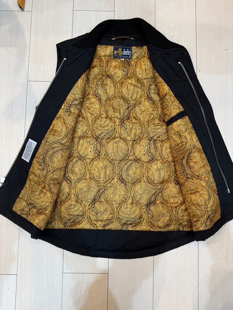 Derby of San Francisco Vest Black×Gold S