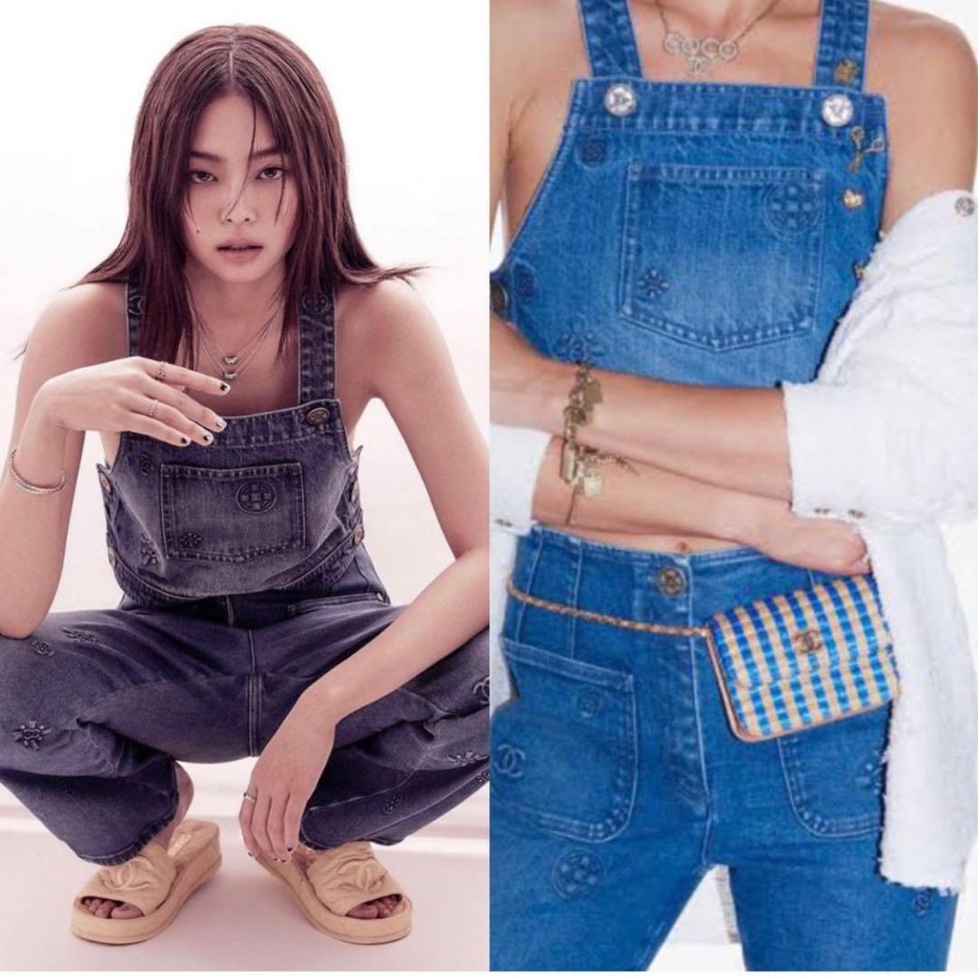 CHANELシャネル　ココマークロゴデニムトップス