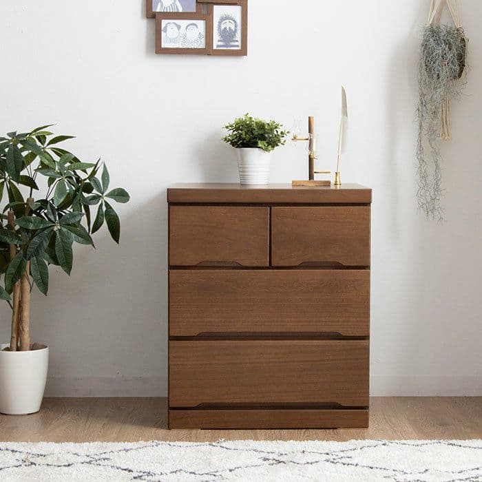 【kazu8tami】大川家具 木製クローゼットチェストキャスター付き