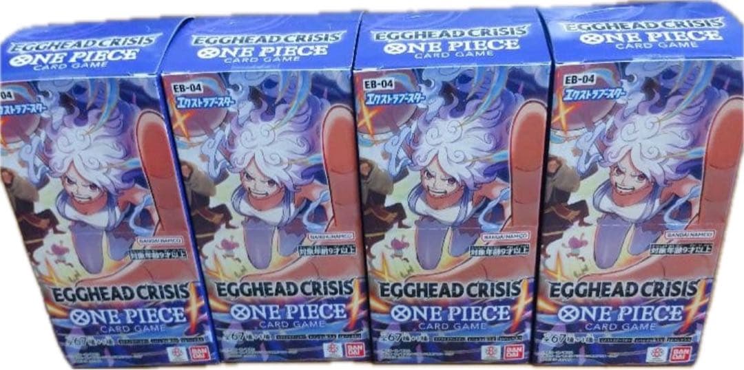 ワンピース カードゲーム エッグヘッドクライシス未開封シール付き4box