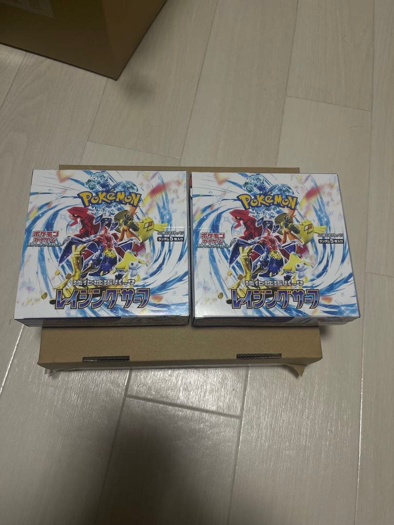 ポケモンカード レイジングサーフ 2BOX シュリンクなし　新品未開封