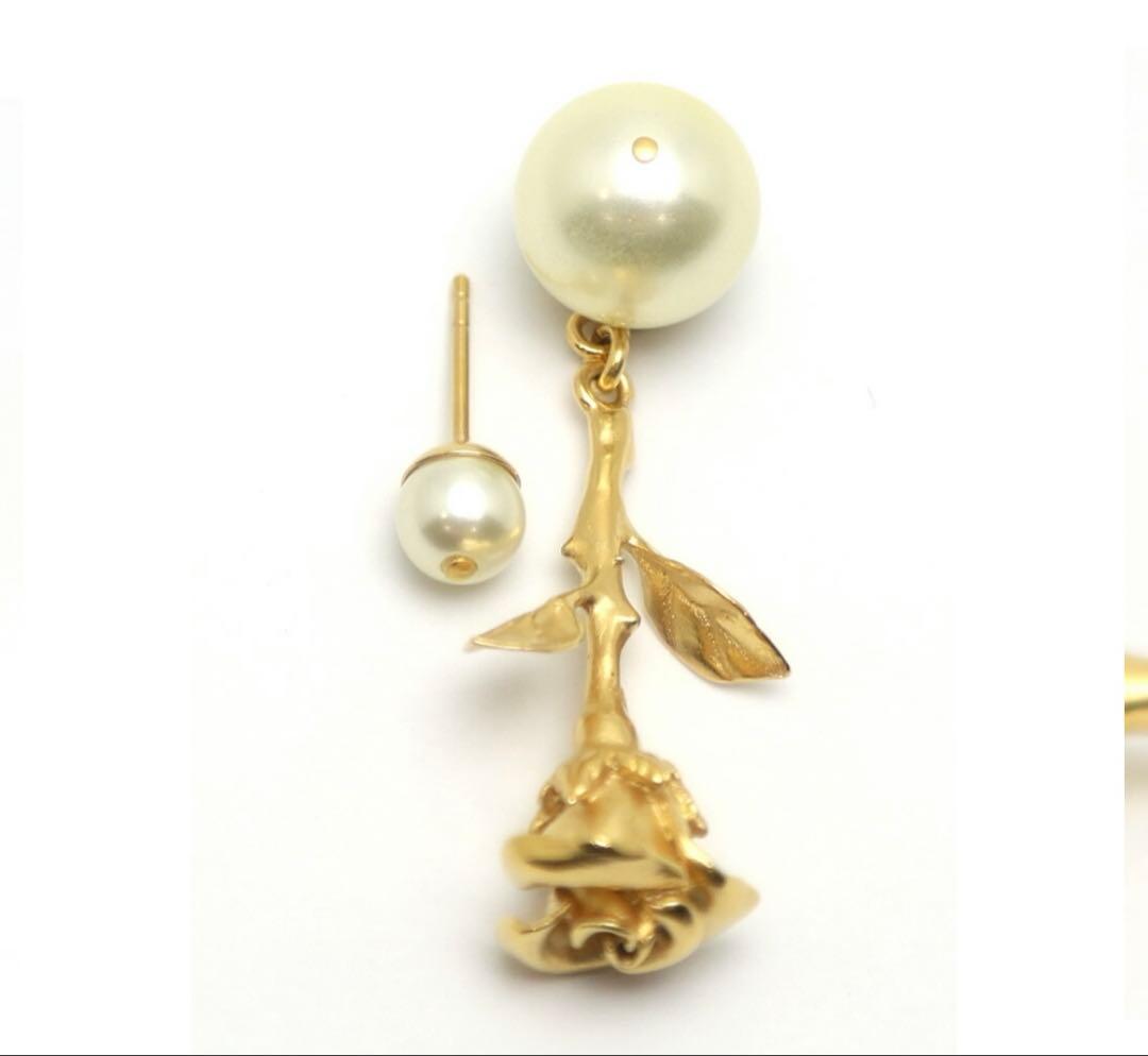 ディオール　ピアス　ローズ　ゴールド　トライバル