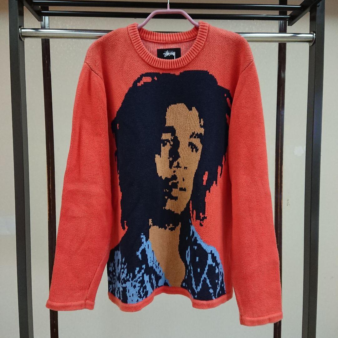 STUSSY × BOB MARLEY 長袖ニット
