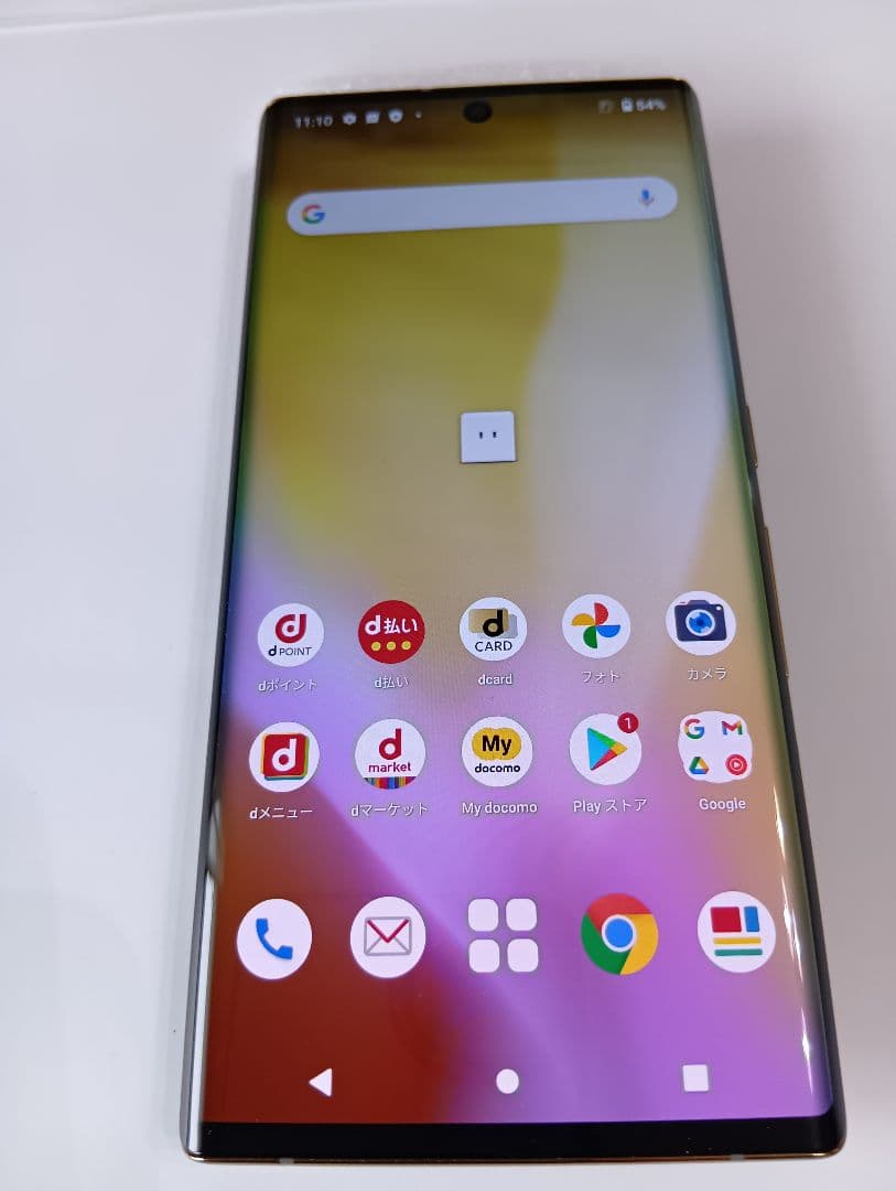 docomo 5G スマートフォン ゴールド