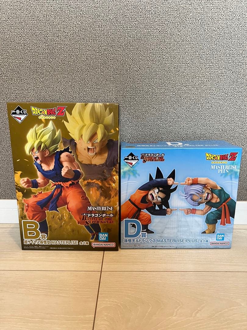 ドラゴンボール一番くじフィギュア　B賞孫悟空&D賞悟天&トランクス　アクスタ付き