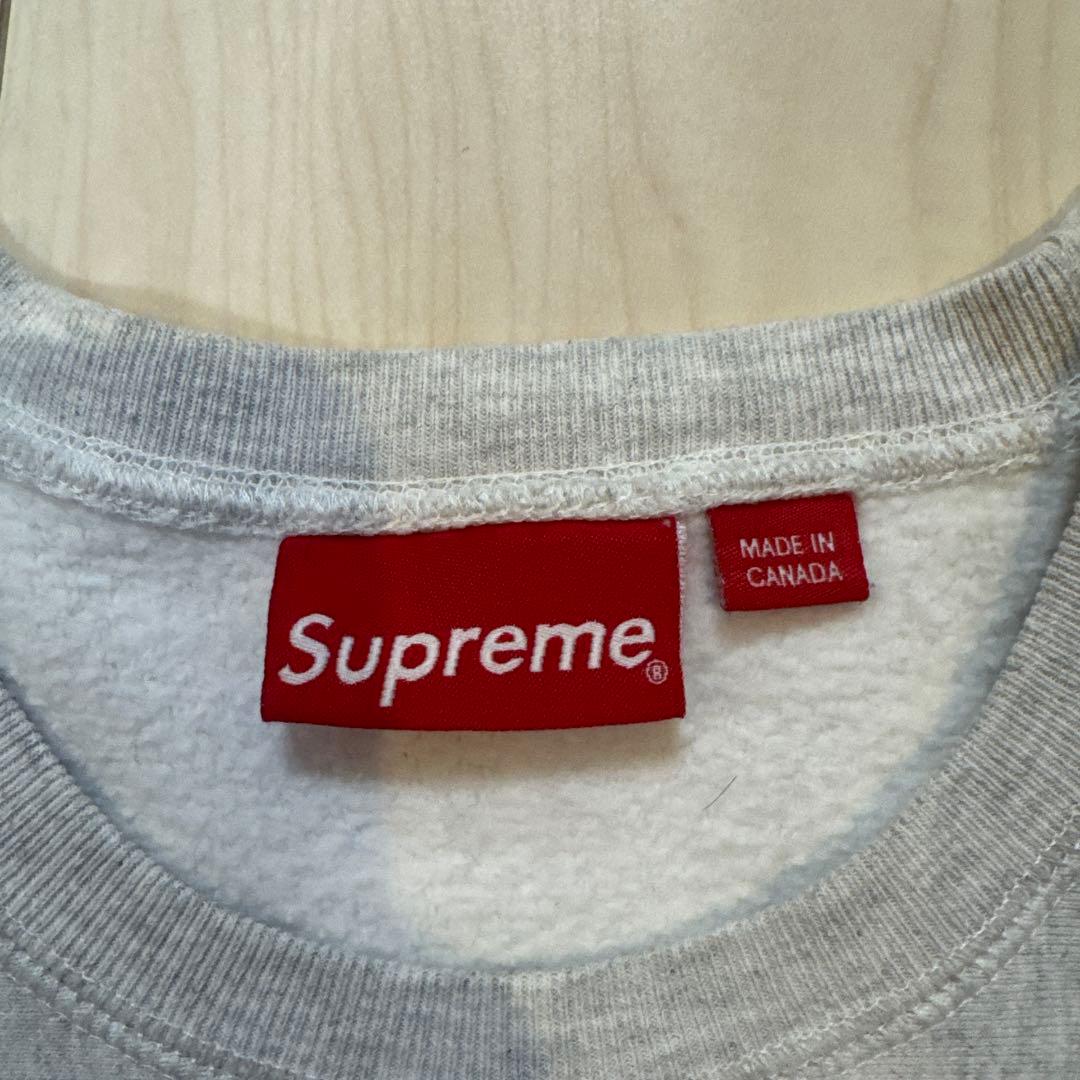 Supreme ロゴスウェットトレーナー グレー Sサイズ