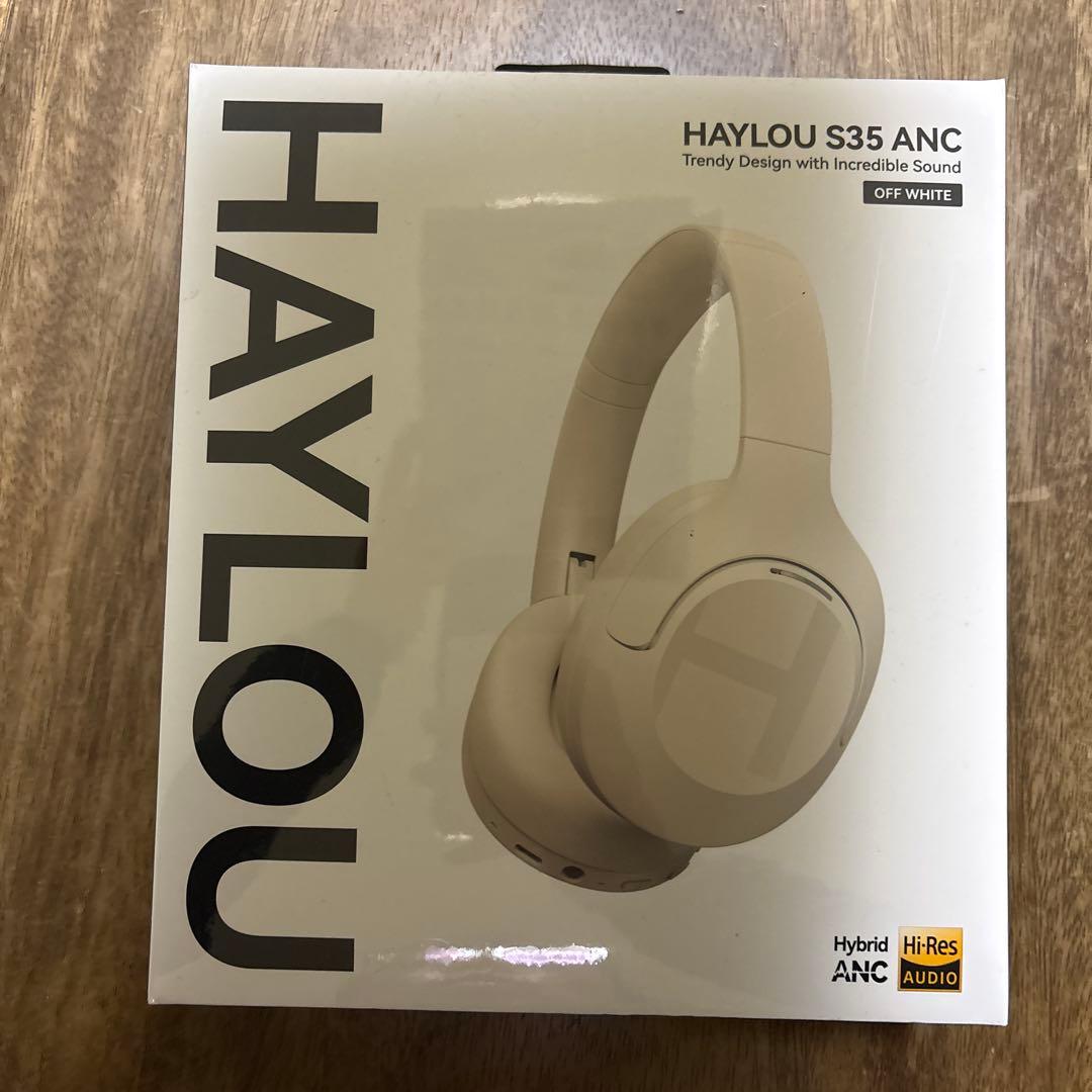 【新品未開封】HAYLOU S35 ANC ワイヤレスヘッドフォン オフホワイト