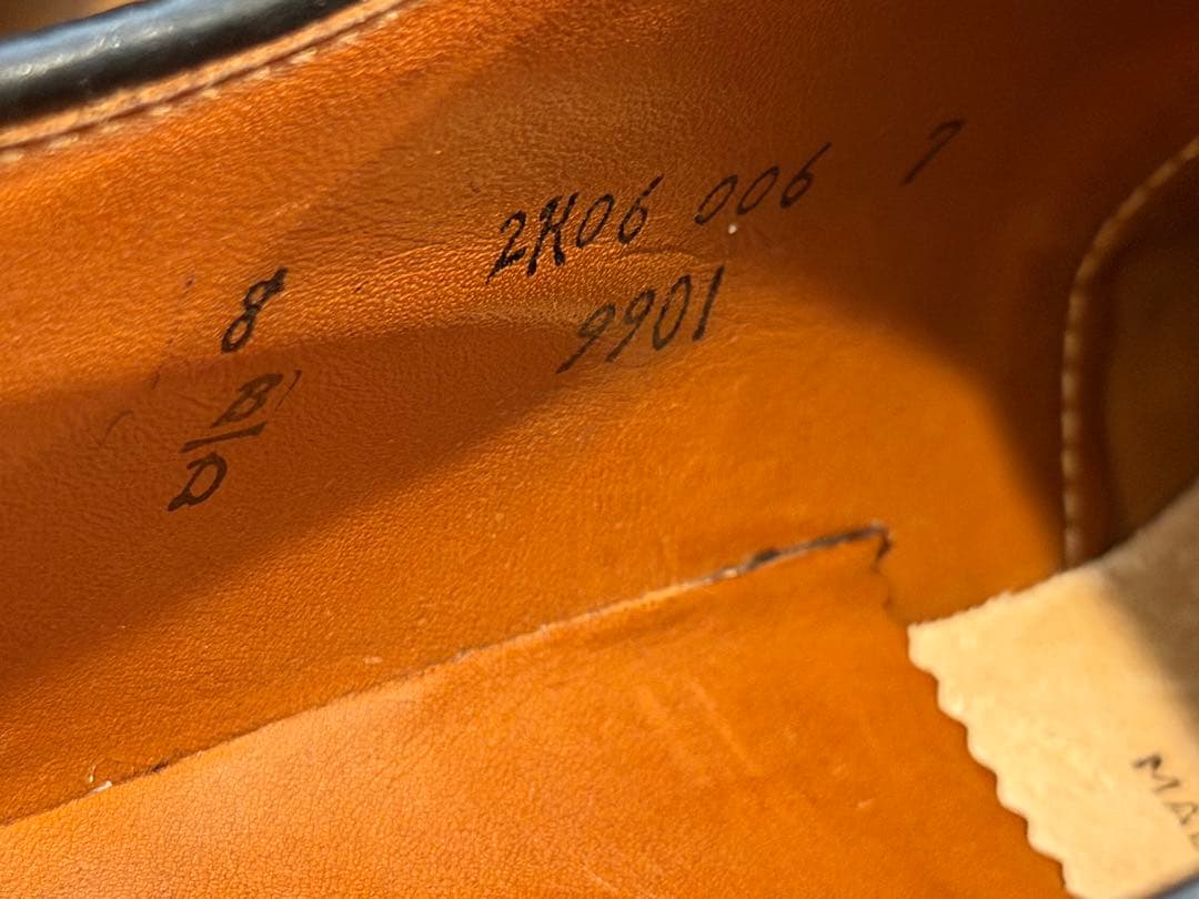 Alden オールデン 9901 ブラック　コードバン　プレーントゥ