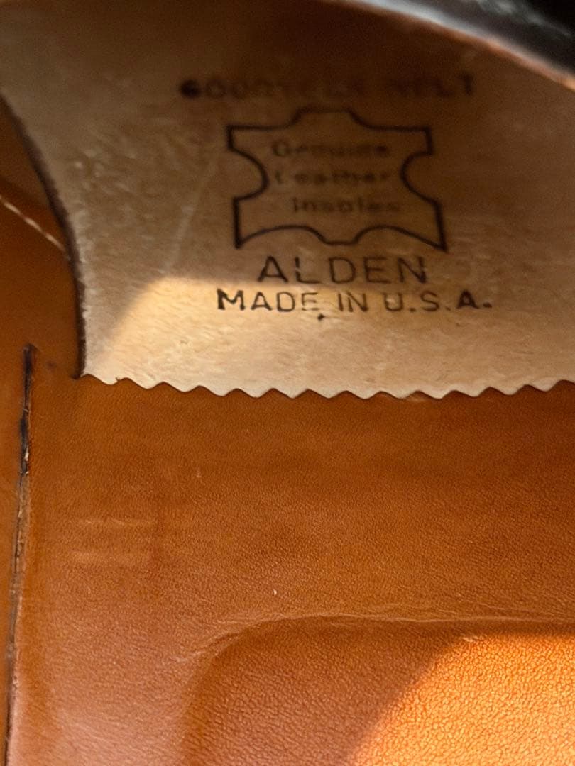 Alden オールデン 9901 ブラック　コードバン　プレーントゥ