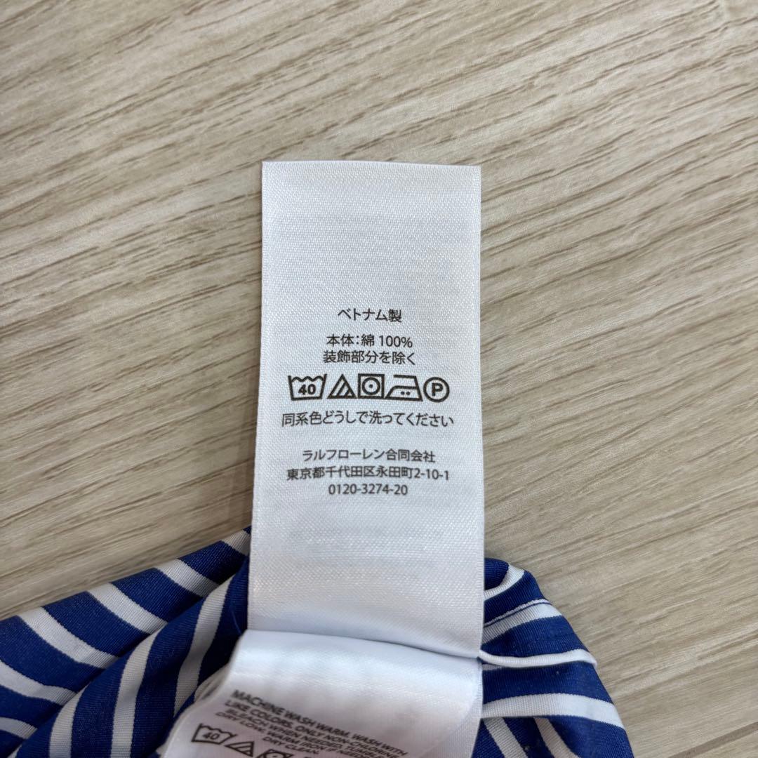 【極美品】ポロラルフローレン 24SS シャツワンピース ロング丈 ベルト付 0