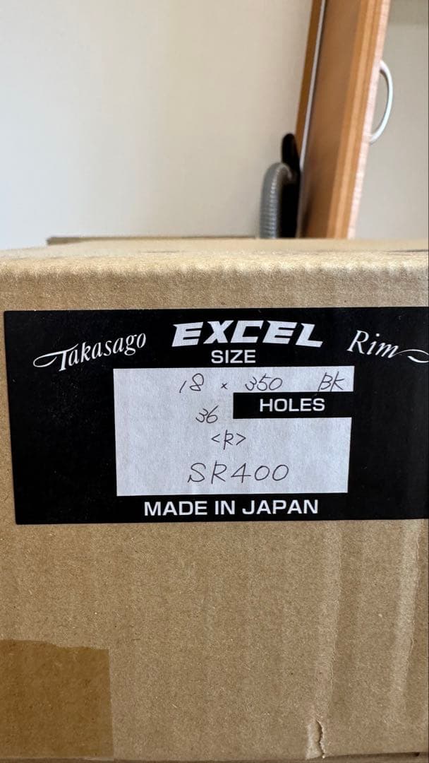 EXCELリムF19インチ&EXCELリムR18インチ&シンコーRタイヤ