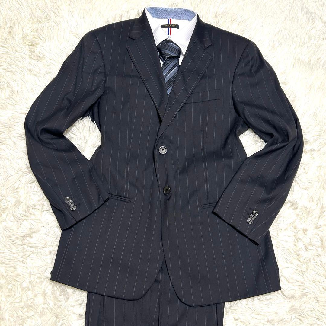 美品　ジョルジオアルマーニ　スーツセットアップ　48 チャコールグレー系