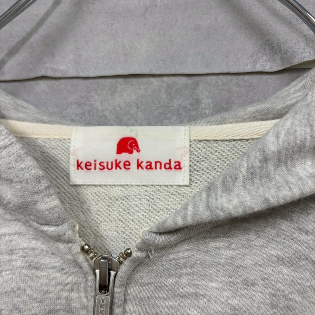 keisuke kanda ニット装飾 象ワンポイントパーカー　 N1163