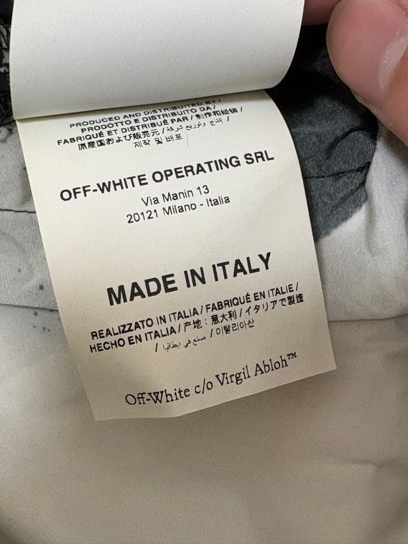 【最終値下げ】Off-White カーゴパンツ ブラック/ホワイト