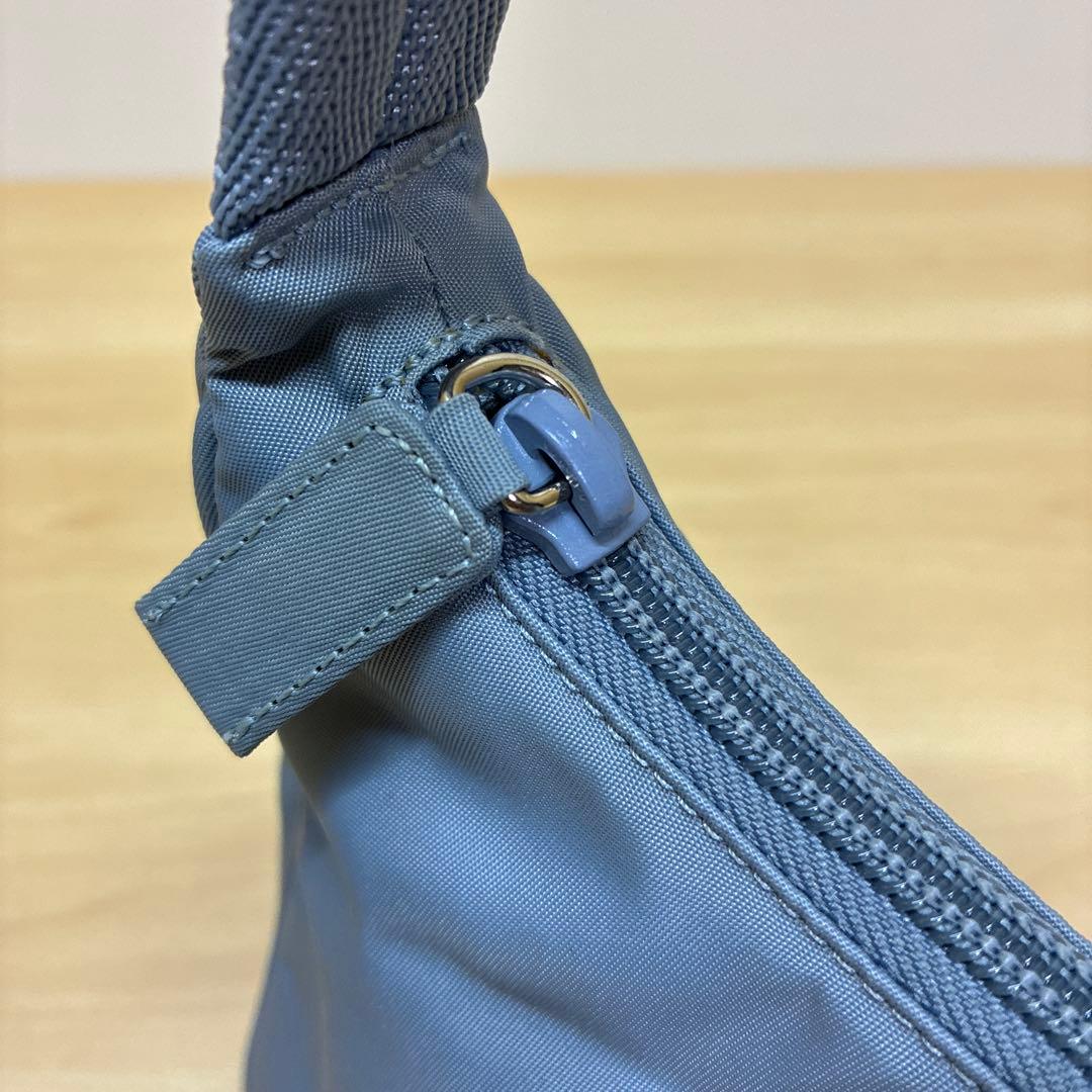 PRADA プラダ　ハンドバッグ　ミニバッグ　ポーチ　ナイロン　ライトブルー系