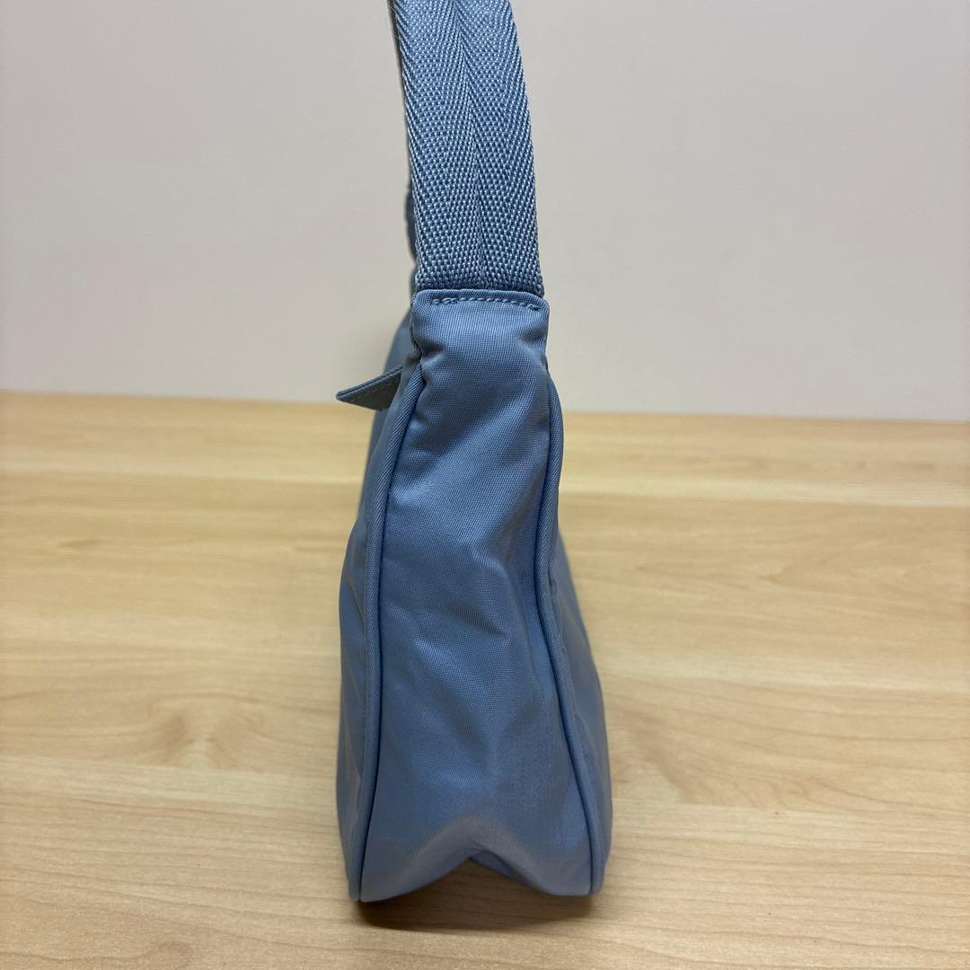 PRADA プラダ　ハンドバッグ　ミニバッグ　ポーチ　ナイロン　ライトブルー系