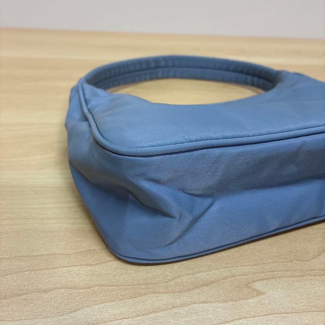 PRADA プラダ　ハンドバッグ　ミニバッグ　ポーチ　ナイロン　ライトブルー系