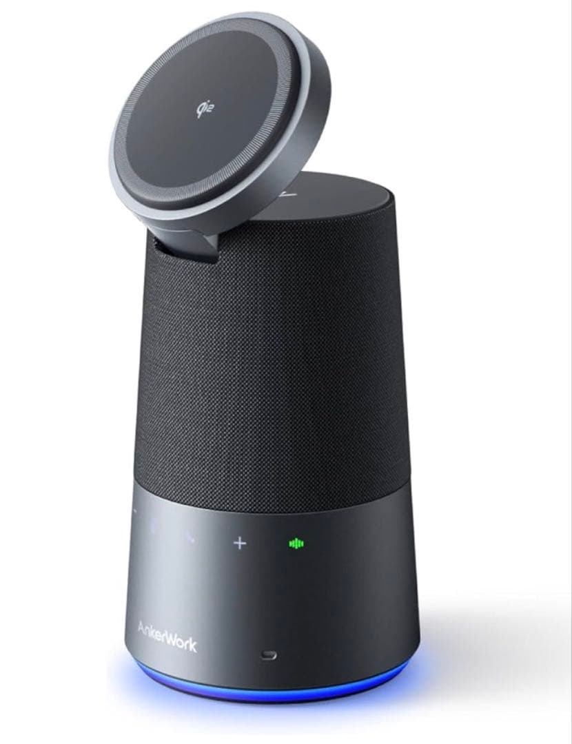 AnkerWork S600 Speakerphone Qi充電対応