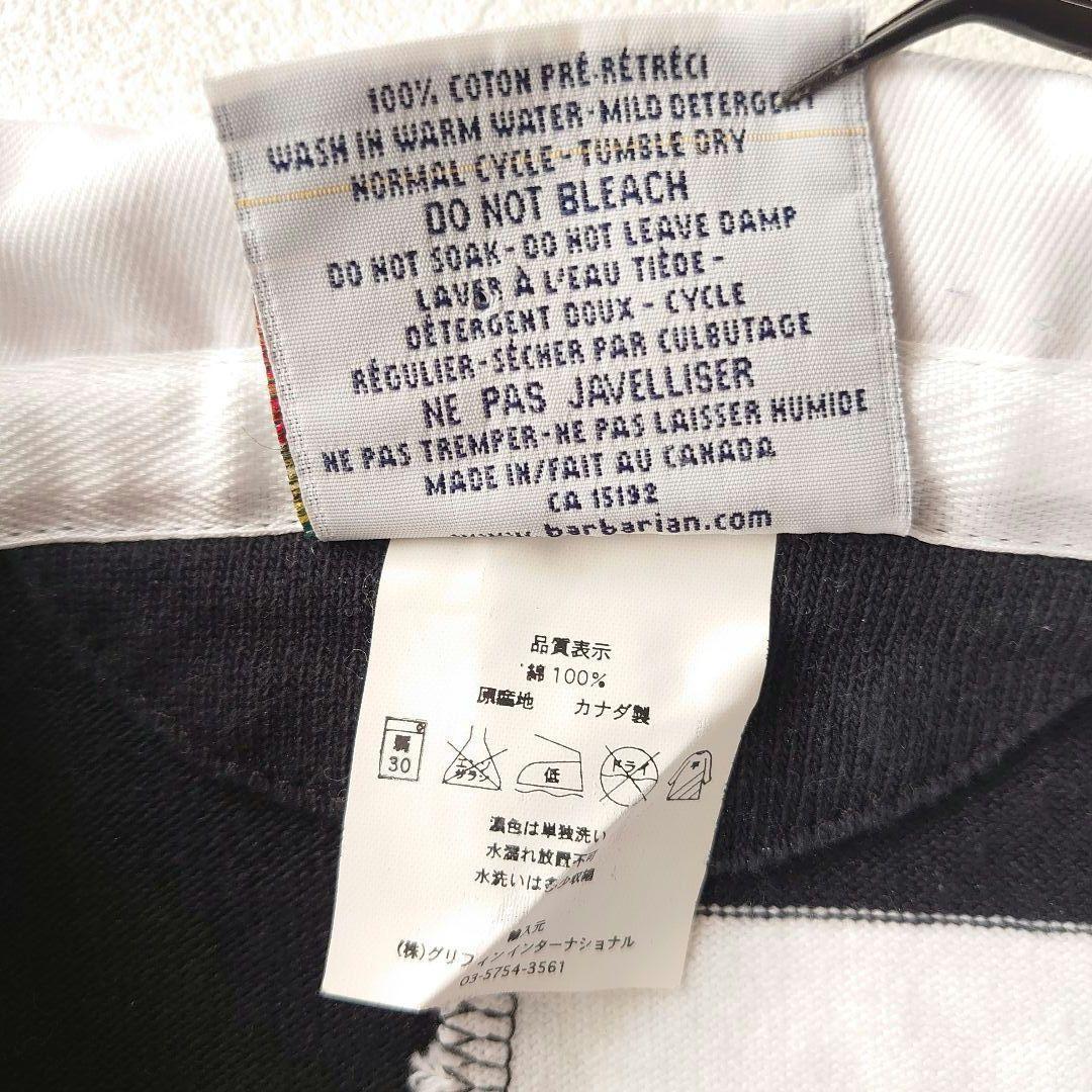 【別注】 BARBARIAN バーバリアン 星条旗 ラガーシャツ