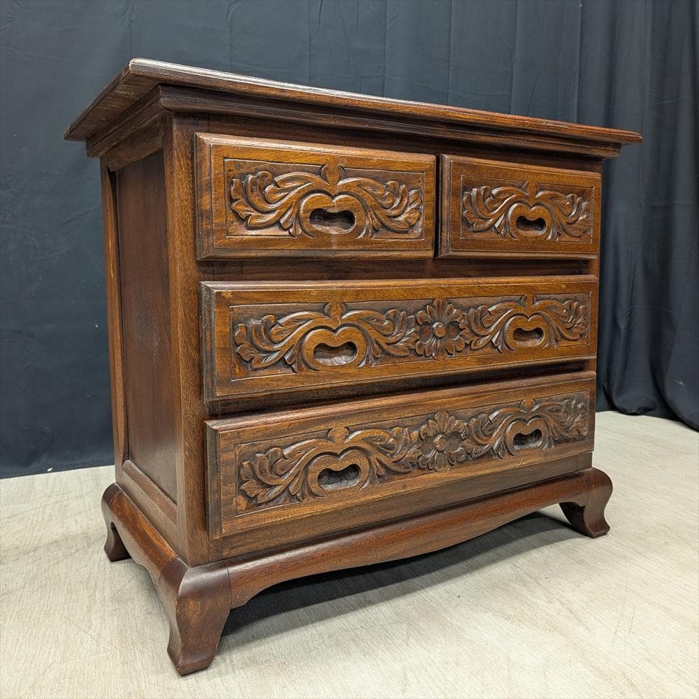 神戸家具　コロニーハウス　無垢　リビングチェスト　タンス　チェスト　ドロワー　A