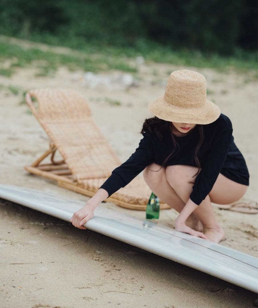 美品 marihoja 【Weave Raffia Fedra Hat】