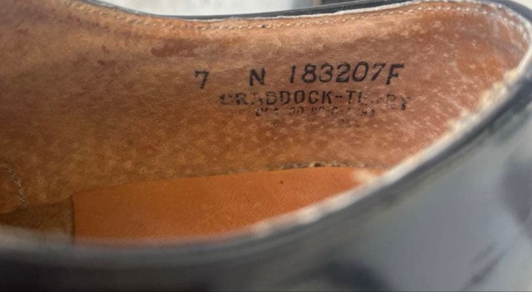 サービスシューズ　US7N 1989年製　USnavy ブラック