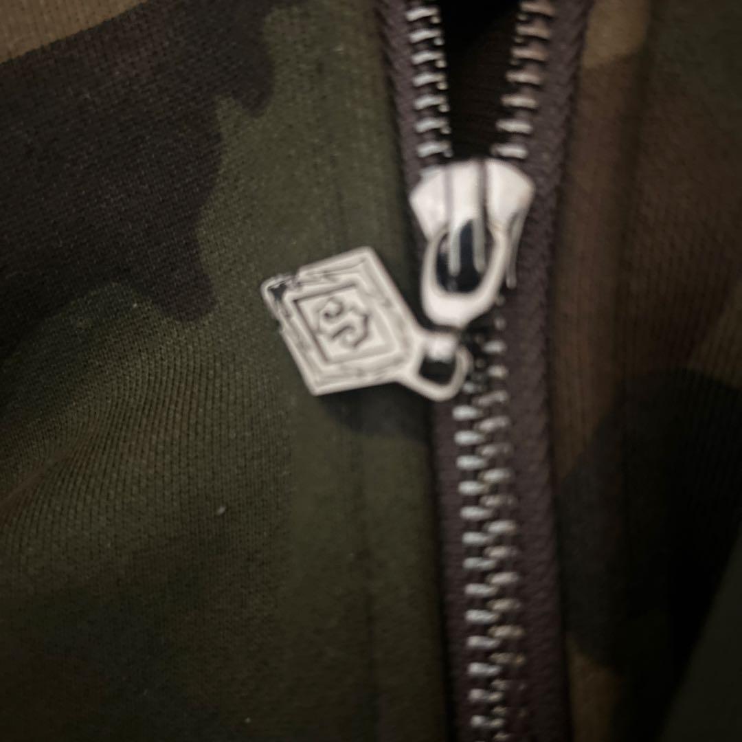 SupplieR 迷彩 フード付きダウンジャケット L