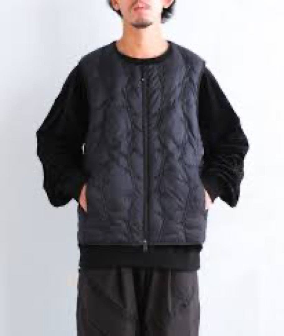 South2 West8 ×タイオン インナー ダウン ベスト　ネイビー