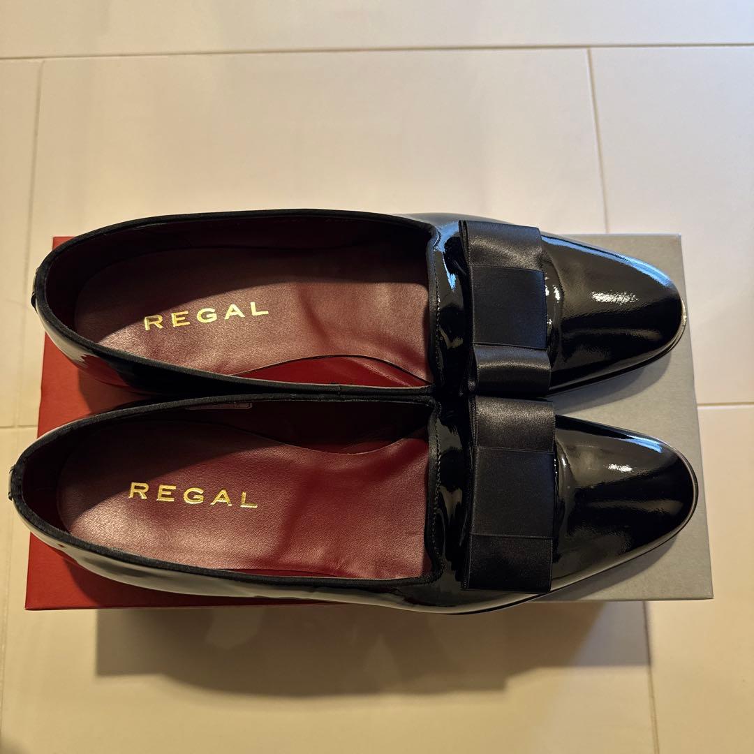 REGAL 黒 ドレスシューズ　オペラパンプス