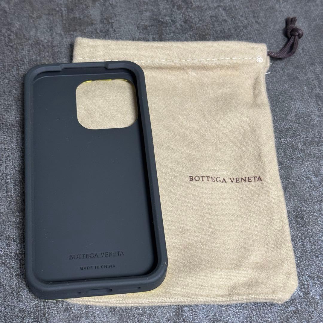 iPhone14pro ケース Bottega イエロー ブラック グリーン