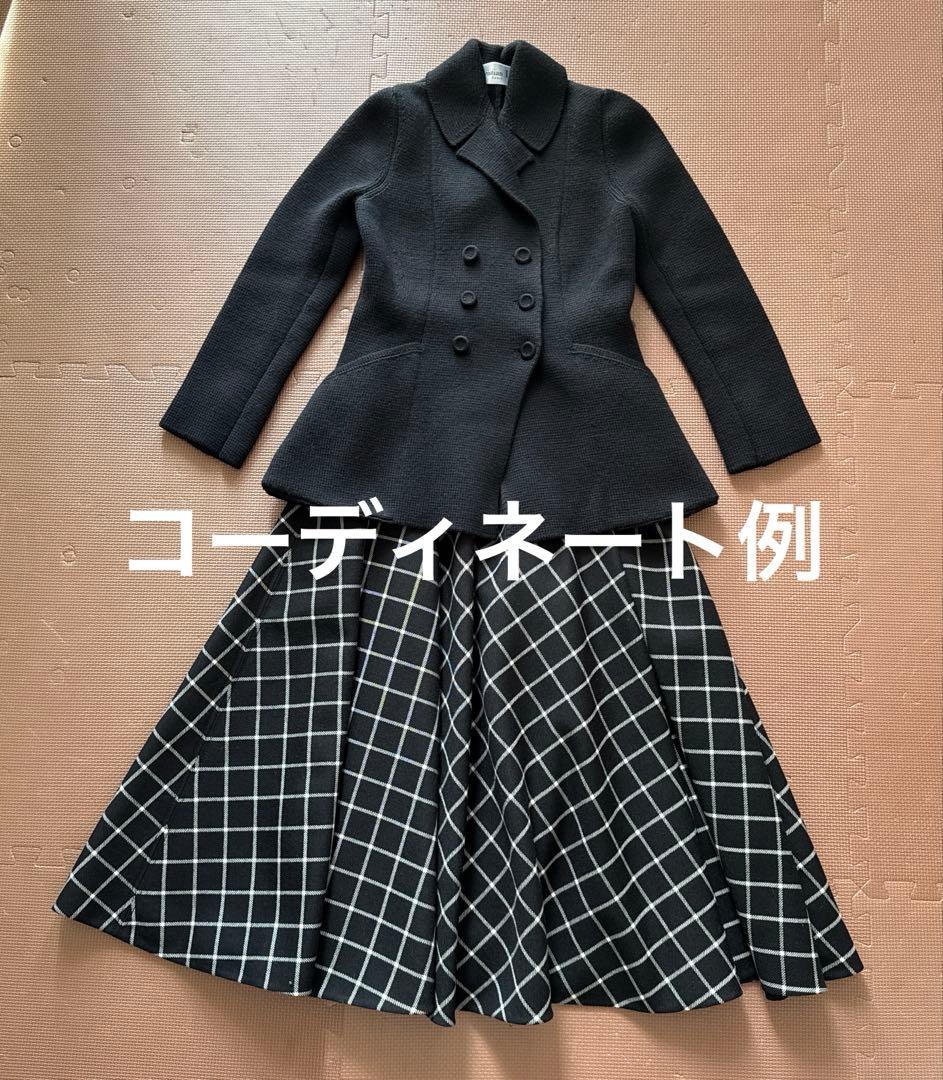 クリスチャンディオール　バージャケット　ニット黒36