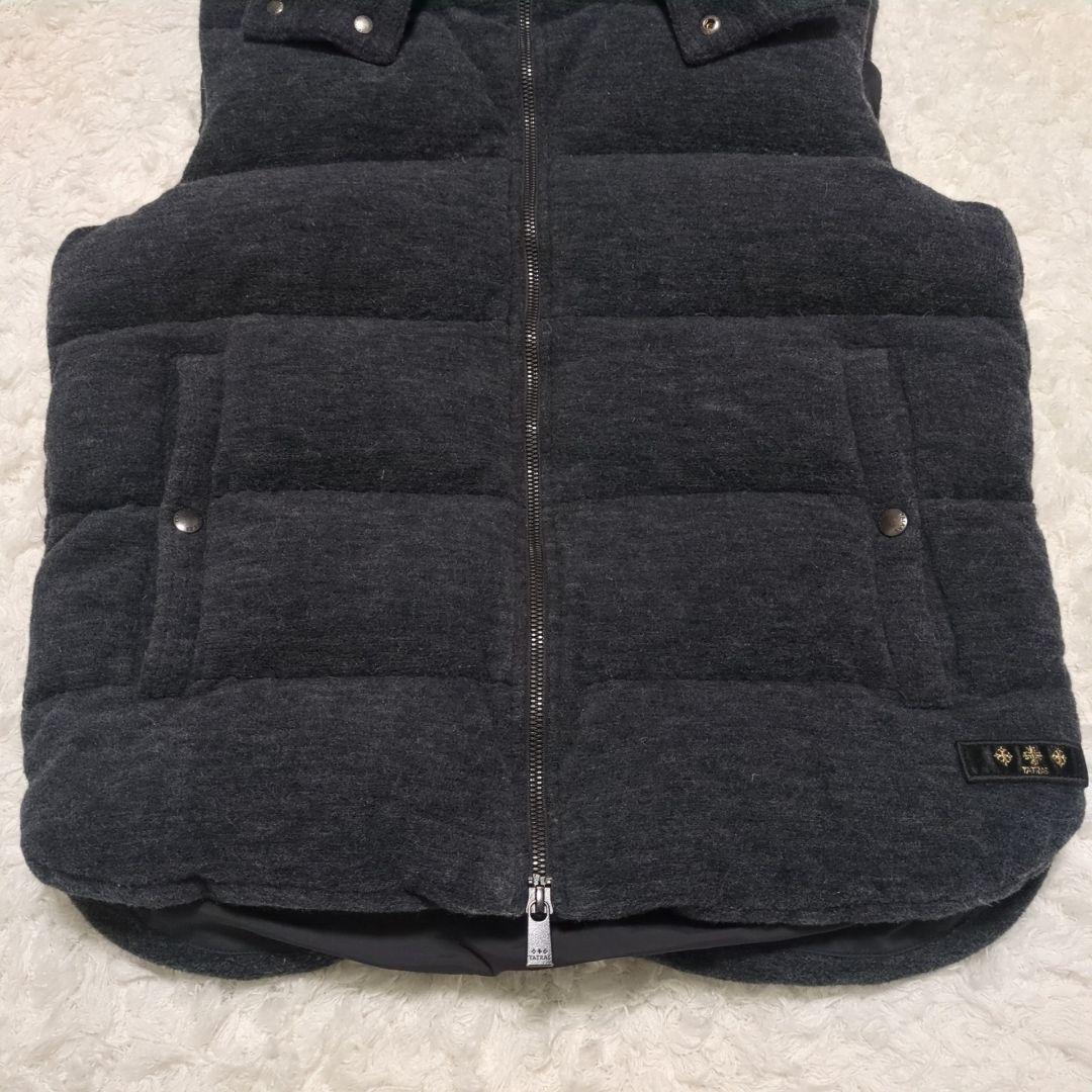 TATRAS♦VIRBIUS 2WAY ダウンベスト ロゴパッチ 灰 2