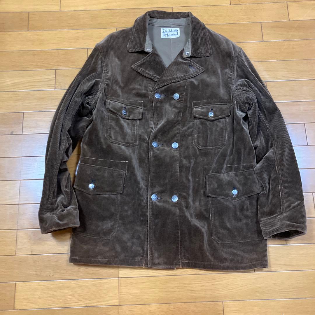 ダブルダイアモンド　旧マッコイズ　ブラウン コーデュロイ カバーオール　42