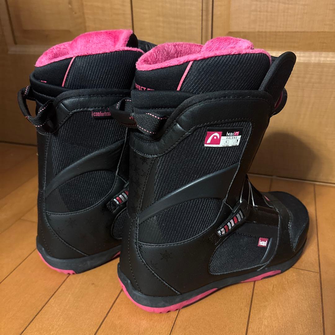 値下げ、美品！ヘッド　スノーボードブーツ ブラック/ピンク２３.５