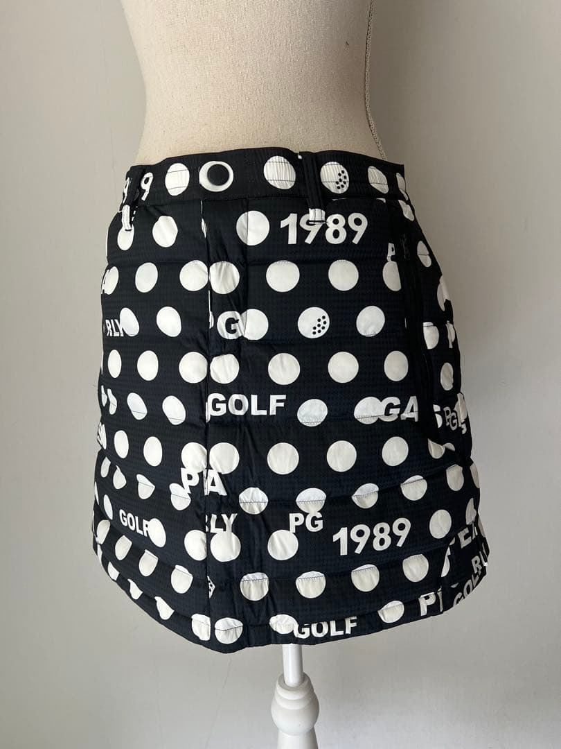 パーリーゲイツ　ドット中綿スカート